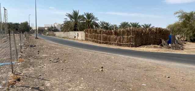 مايقارب 14000م 2 أرض زراعيه بصك وع 2 شارع